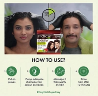 Indica Easy Shampoo Hair Color, Dark Brown 3, 10Min Action - 25ml