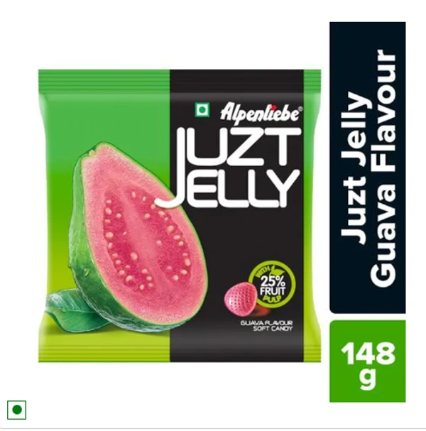 Alpenliebe Juzt jelly, Guava Flavour Soft Candy-148gm(40 Units)