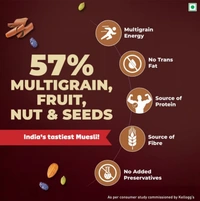 Kelloggs Chocolate Muesli, 57% Multigrain Fruit,Nut & Seeds-450gm