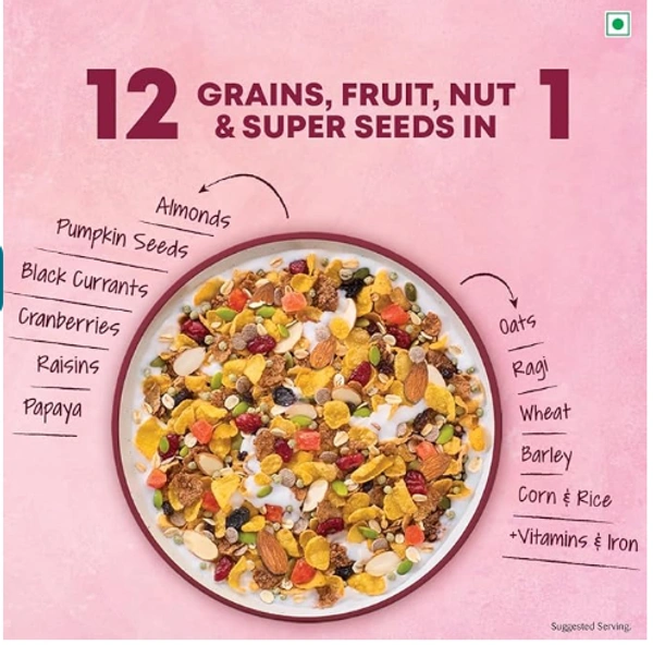 Kelloggs Muesli Fruit, Nut & Seeds-500gm
