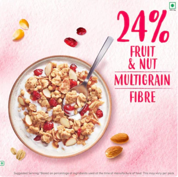 Kelloggs Crunchy Granola Almonds & Cranberries, 460gm
