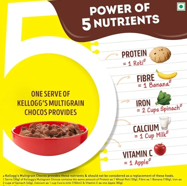 Kelloggs MultiGrain Chocos Breakfast Cereal-250gm