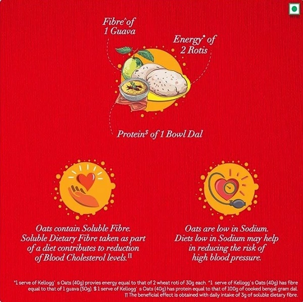 Kelloggs Oats,Rolled Oats,Trusted By Nutritionists-200gm