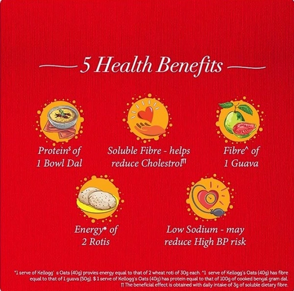 Kelloggs Oats,Rolled Oats,Trusted By Nutritionists-200gm