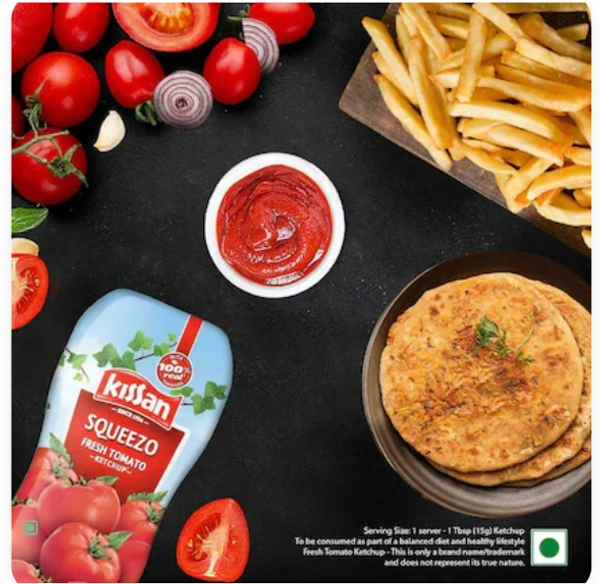 Kissan Squeezo Fresh Tomato Ketchup, 450gm