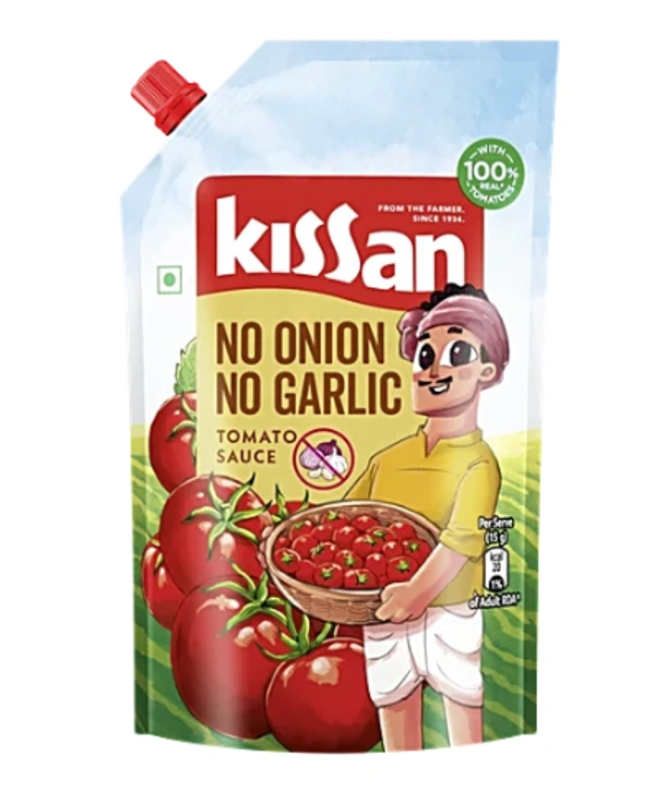 Kissan Tomato Sauce No Garlic No Onion-415gm