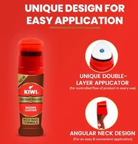 Kiwi Instant Polish, Brown Leather-75ml