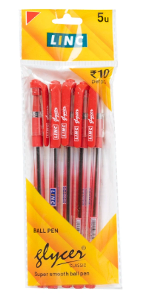 Linc Ball Pen Glycer, Classic, Red - 5U