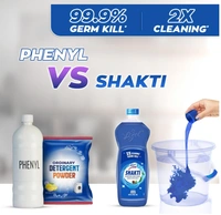 Lizol Shakti Disinfectant Floor Cleaner, Aqua Fresh with Pine Oil - 450ml