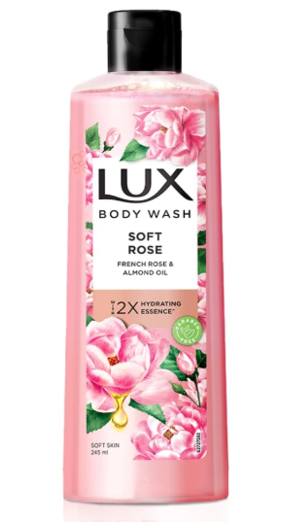 Lux Body Wash Soft Rose French Rose & Almond Oil-245ml