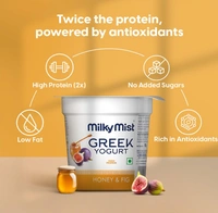 Milky Mist Greek Yogurt, Honey & Fig | High Protein - 100gm