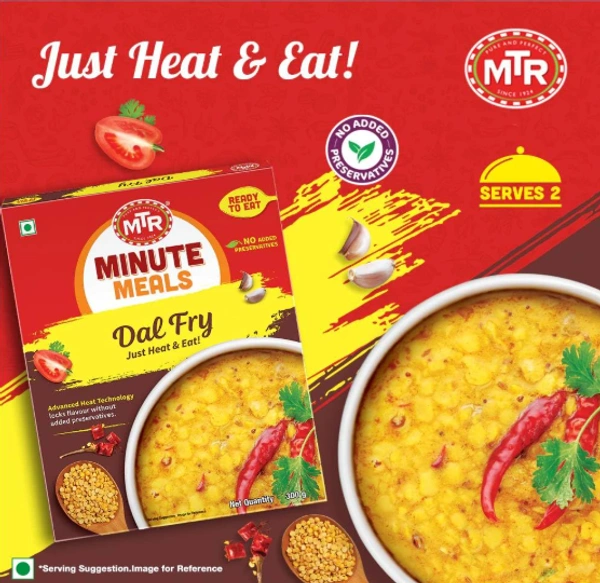MTR Minute Meals Dal Fry, Just Heat & Eat | Ready to Eat - 300gm