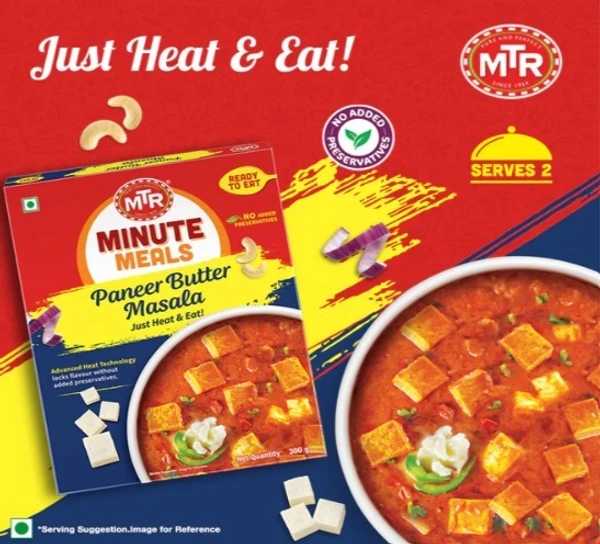 MTR Ready to Eat Paneer Butter Masala, Just Heat & Eat-300gm