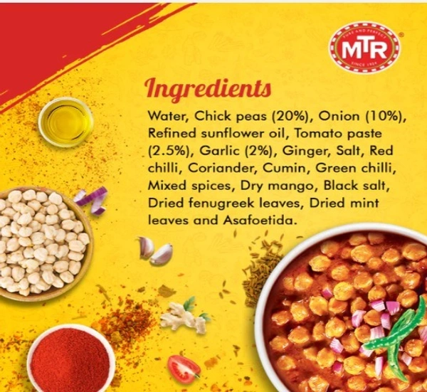 MTR Ready to Eat Chana Masala, Just Heat & Eat-300gm