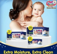 MamyPoko baby Wipes Extra Clean- Coconut & Aloe, 72 sheet