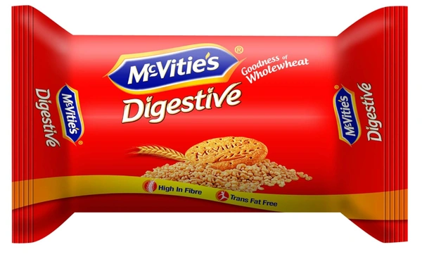 McVities Digestive Biscuits | High in Fibre | Trans Fat Free - 117gm