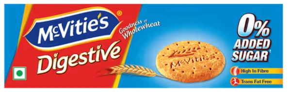 McVities Digestive, Whole Wheat Biscuits |0% Added Sugar - 150gm