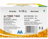 Medimix with Sandal and Eladi Oils Soap, Buy 3 Get 1 Free - 500gm(3Nx125gm + 1Nx125gm)