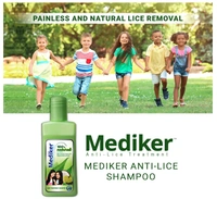 Mediker Anti Lice Treatment Shampoo, 100% Natural Actives - 50ml