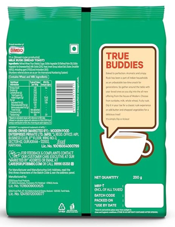 Modern Milk Rusk-200gm