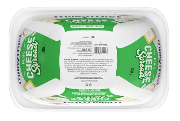 Milky Mist Plain Cheese Spread-200gm