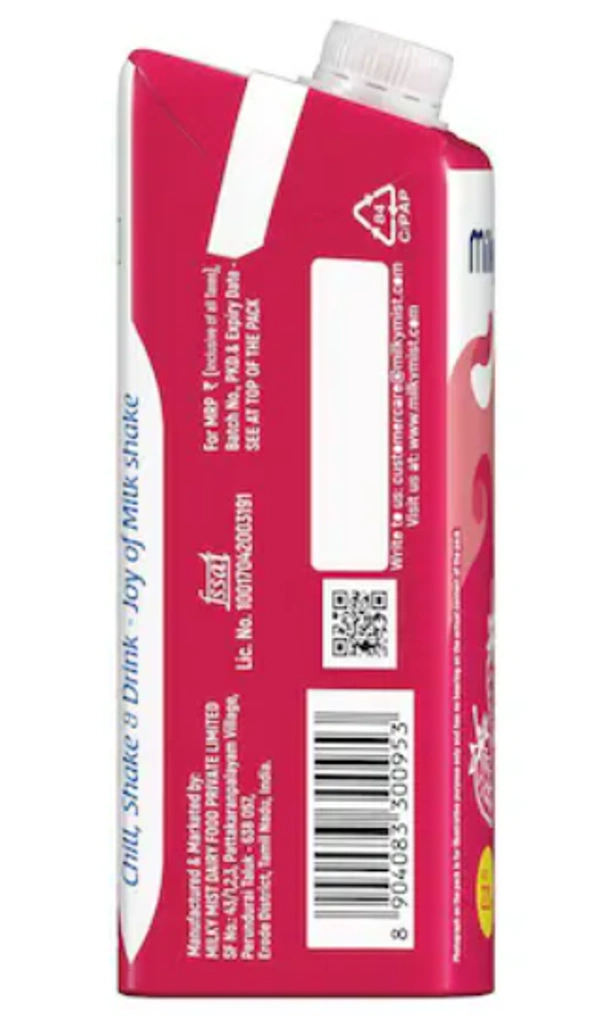 Milky Mist Strawberry Milk Shake-220ml