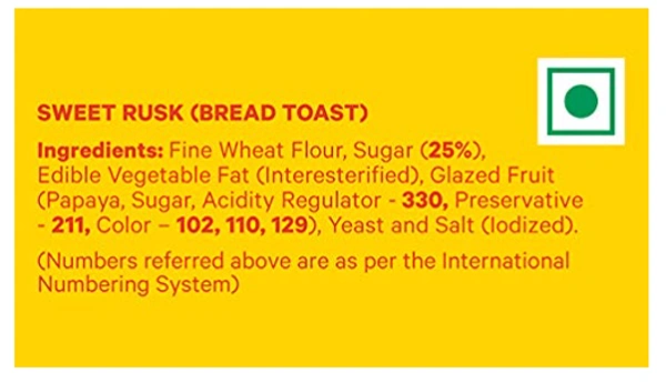 Modern Sweet Rusk,18gm Extra-200gm