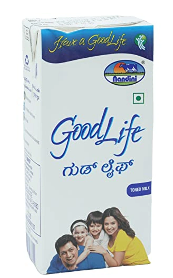 Nandini Good life Toned Long Life Milk, Tetra Pack - 500ml