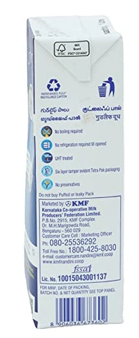 Nandini Good life Toned Long Life Milk, Tetra Pack - 500ml