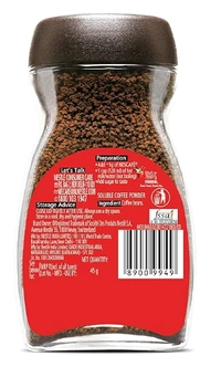 Nescafe Classic Instant Coffee, 100% Pure Coffee - 45gm