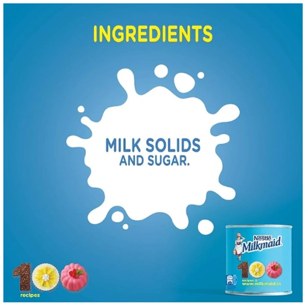 Nestle Milkmaid Condensed Milk,Sweetened, 380gm (Tin)
