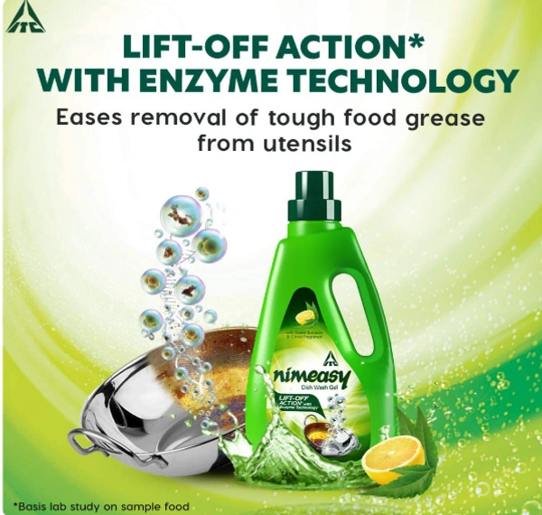 Nimeasy Dish Wash Gel, Neem Extracts & Citrus Fragrance - 250ml