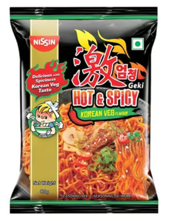 Nissan Hot & Spicy Korean Veg Flavour - 80gm
