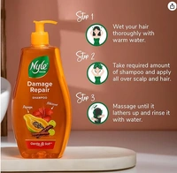 Nyle Naturals Damage Repair Shampoo, Papaya & Hibiscus-400ml