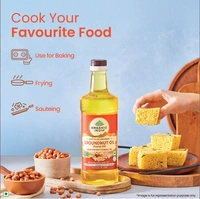 Organic India Certified Organic Cold Pressed Cooking Oil Groundnut Oil / Peanut Oil - 1ltr