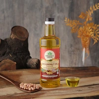 Organic India Certified Organic Cold Pressed Cooking Oil Groundnut Oil / Peanut Oil - 1ltr