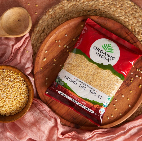 Organic India Certified Organic Moong Dal Split - 500gm