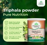 Organic India Triphala Powder, Digestion & Colon Cleanse - 100gm