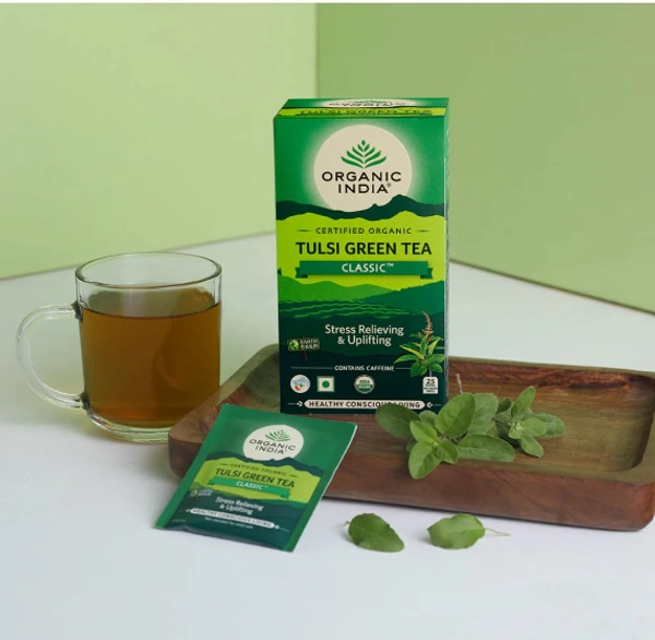 Organic India Tulsi Green Tea,Classic-25bags