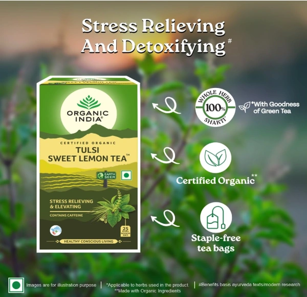 Organic India Tulsi Sweet Lemon Tea - 25bags