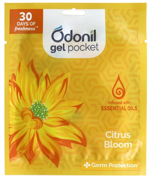 Odonil Gel Pocket Air Freshener, Citrus Bloom - 10gm