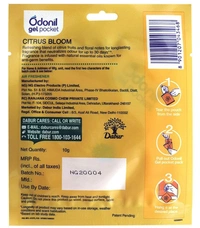 Odonil Gel Pocket Air Freshener, Citrus Bloom - 10gm