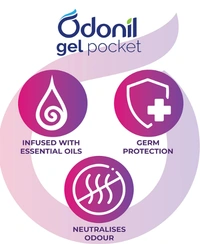 Odonil Gel Pocket,Wild Forest |Floral Valley |Citrus Bloom - 3Nx10gm(Pack of 3)
