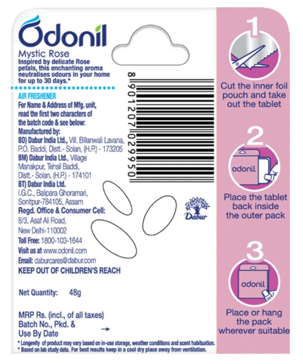 Odonil Air Freshener Mystic Rose - 48gm