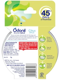 Odonil Room Gelz, Citrus Spice | 3x Fragrance - 75gm