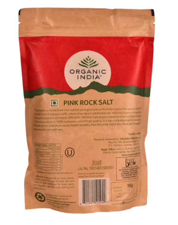 Organic India Himalayan Pink Salt - 1kg