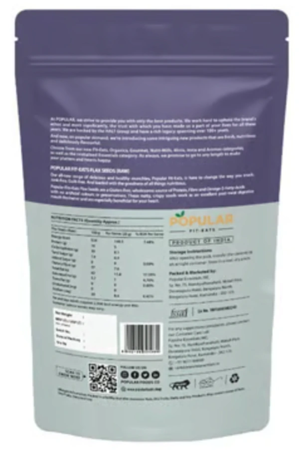 Popular Essentials Flax Seeds,Raw-100gm