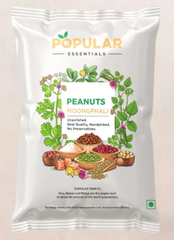 Popular Essentials Premium Groundnuts/Peanuts-1kg