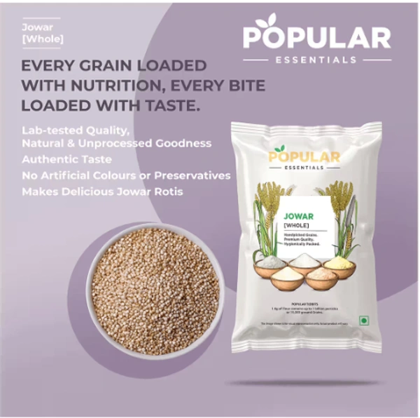 Popular Essentials Jowar (Whole)-1kg