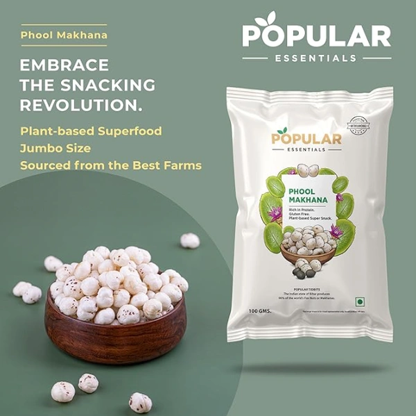 Popular Essentials Phool Makhana-100gm